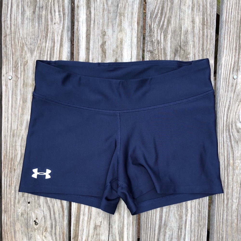 Navy under armor volleyball spandex.